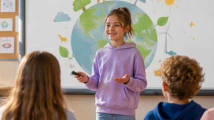 Online-Workshop: „Gute Schulpräsentationen - sicher vor der Klasse sprechen” (von 8-11 Jahre)